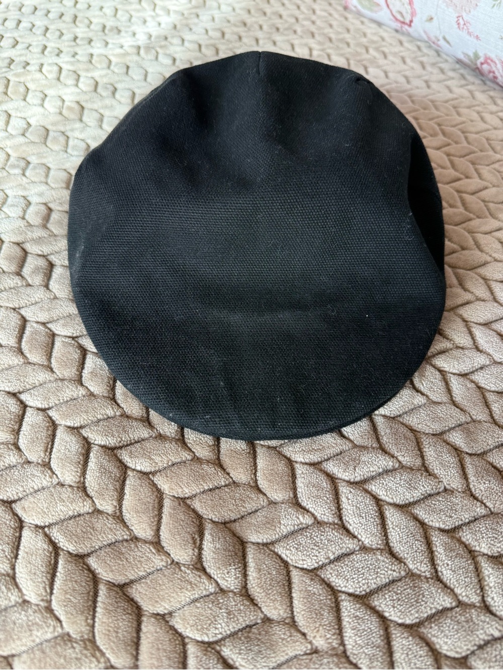 Black Flat Cap - Classic Newsboy Style made in Italy